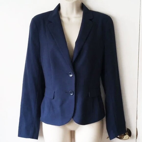 H&M Jackets & Blazers - *50off3* H&M Fitted Lined Blazer 12 Blue